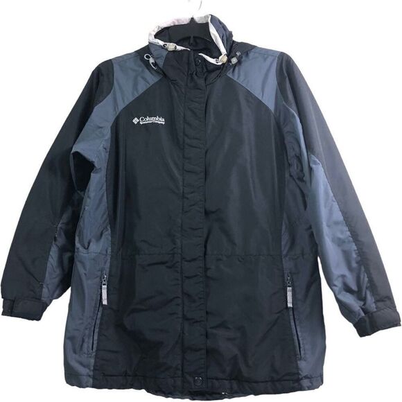 Columbia Core Interchange Black Gray Hoodie Jacket - Picture 1 of 16
